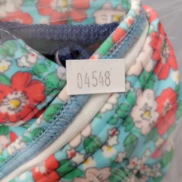 Agua Doce Brazilin Cheeky Bikini Swimsuit Womens M Blue Floral Underwire Padded - Picture 16 of 16